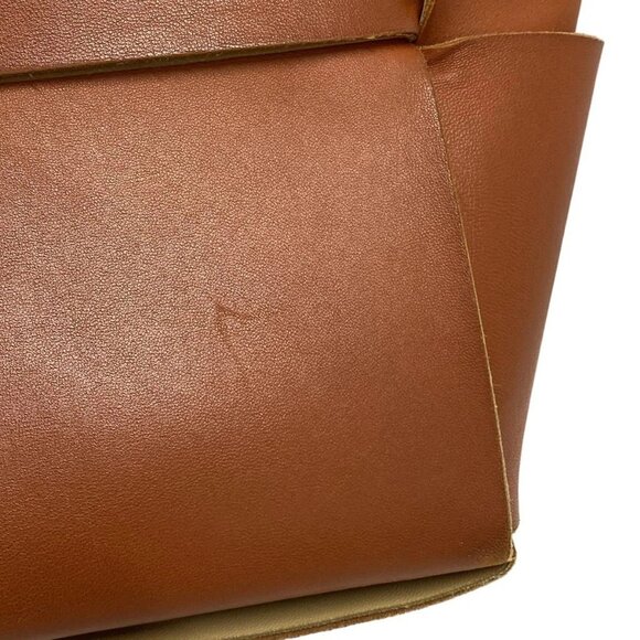 Auth BOTTEGA VENETA The Alcotote - Brown Leather B********* Tote Bag - Picture 13 of 16